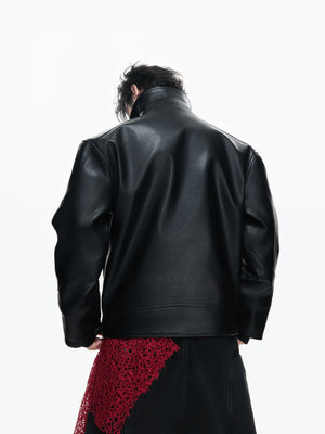 Faux Leather Moto Jacket - product image 3