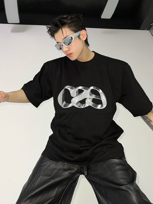 Dimensional Letter Print Oversized T-Shirt - product image 5