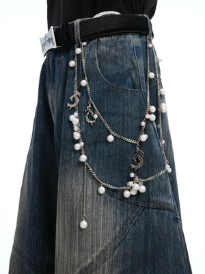 Vintage Deconstructed Wide-Leg Jeans - product image 3