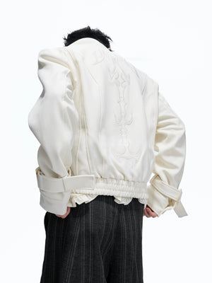 Spine Embroidered Cropped Jacket - product image 2
