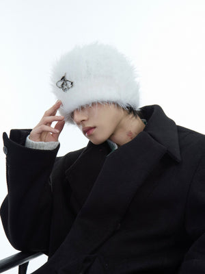 Fuzzy Knit Flat-Brim Hat - product image 4