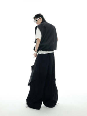 Irregular Drawstring Vest Set - product image 4