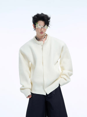 Pearl-Trimmed Short Cardigan Sweater - product image 1