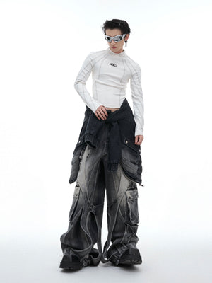 Cropped Mock-Neck Long-Sleeve T-Shirt - product image 5