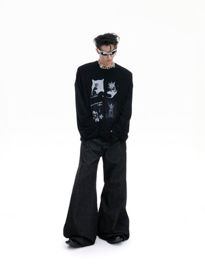 Gothic Figure Print Long-Sleeve Tee - product image 4
