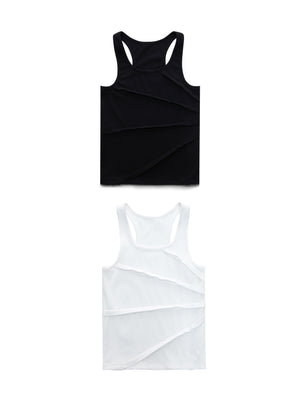 Asymmetric Ribbed Tank Top - product image 1