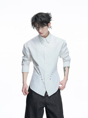Rivet Waist-Cinched Shirt - product image 1