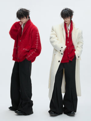 Pleated Wool-Blend Micro-Flare Trousers - product image 4