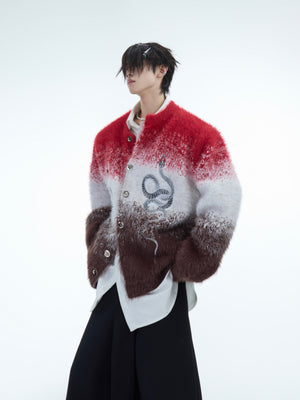 Snake Motif Color-Block Sweater - product image 3