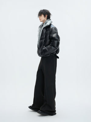 Asymmetric Black Duck Down Jacket - product image 5