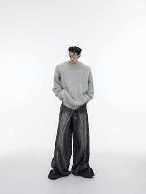 Metal-Button Crewneck Knit Sweater - product image 5