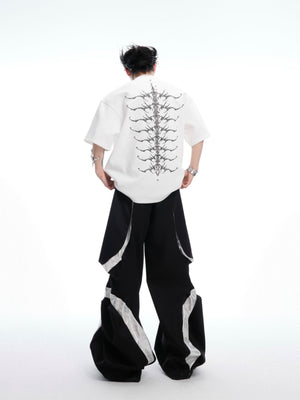 Embroidered Spine Graphic Cotton T-Shirt - product image 5