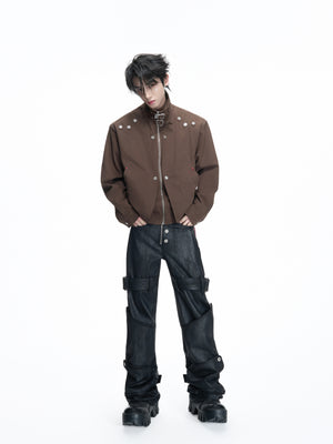 Washed Cropped Court-Button Jacket - product image 4