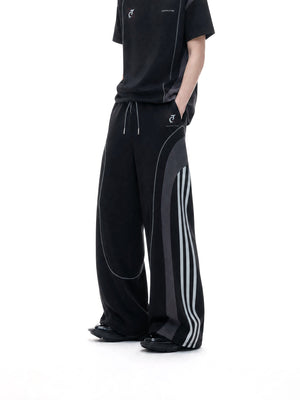 Color-Block T-Shirt & Straight Pants - product image 4