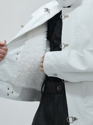 Ostrich Leather Padded Jacket - product image 4