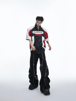 Color-Block Faux Leather Jacket - product image 5