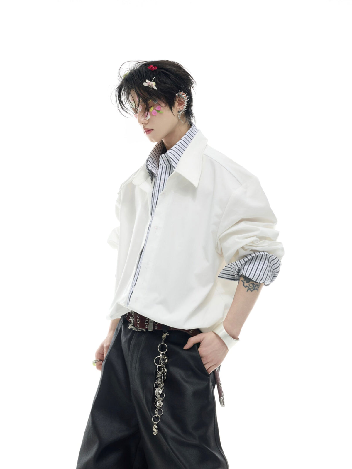 Striped Color-Block Shirt - product image 1
