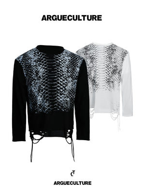 Gradient Python-Print Long-Sleeve Tee - product image 1