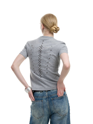 Rivet Spine Slim T-Shirt - product image 1