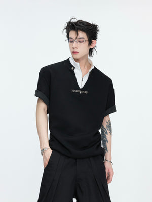 Color-Block Faux Two-Piece Tee - product image 1