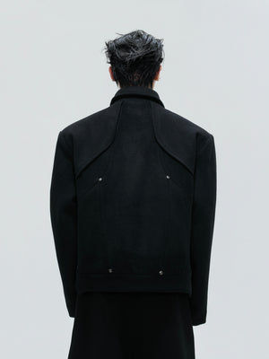 Asymmetric Wool-Alpaca Short Jacket - product image 4