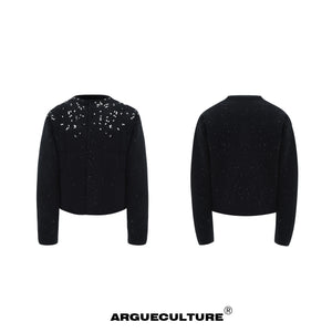 Snowflake Rhinestone Cardigan Sweater - product image 5
