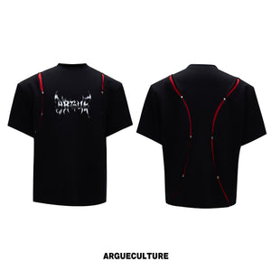 Deconstructed Contrast Panel T-Shirt - product image 5