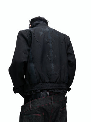 Spine Embroidered Cropped Jacket - product image 5