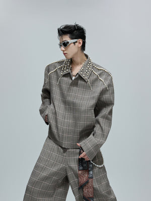 Houndstooth Cropped Jacket and Trousers - product image 2