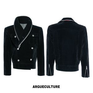 Crocodile-Texture Double-Zip Jacket - variant image 6