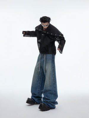 Crystal-Detail Relaxed Straight-Leg Jeans - product image 5