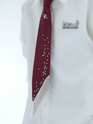 Metal Rivet Tassel Bolo Tie - product image 2