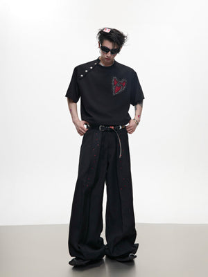 Irregular Neckline Graphic T-Shirt - product image 3