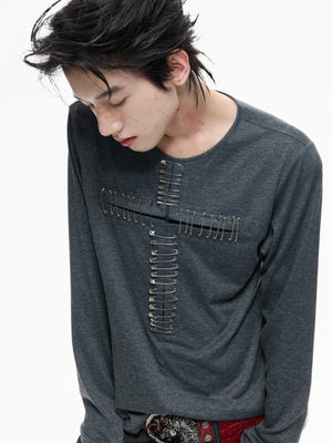 Pin Cross Long-Sleeve Top - product image 4