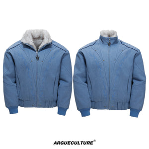Washed Canvas Fleece-Lined Cropped Jacket - product image 5