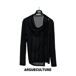 Asymmetric Draped Cowl-Neck Top - product image 5