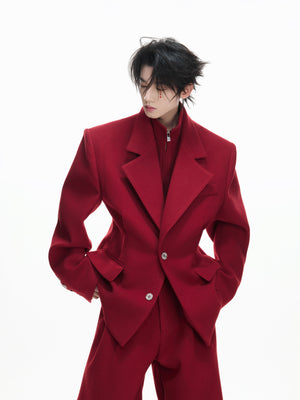 Deconstructed Cotton-Wool Suit Jacket - product image 4