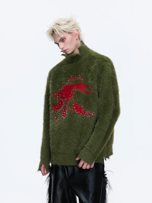 Deconstructed Wool-Blend Mock-Neck Knit - product image 4