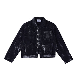 Distressed Painted Denim Jacket - product image 5