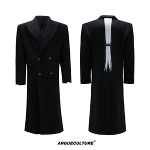 Asymmetric Wool-Blend Long Coat - product image 5