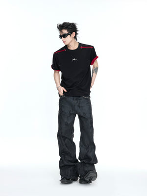 Color-Block Rivet T-Shirt - product image 3
