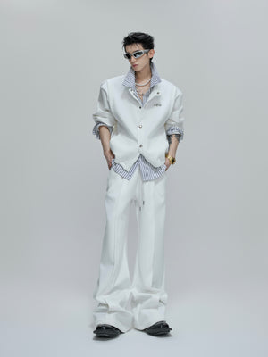 Color-Block Stripe Layered Cardigan - product image 1