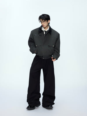 Contrast Lapel Workwear Jacket - product image 5