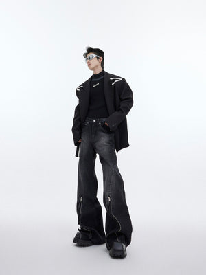 Washed Distressed Flare Jeans - product image 5