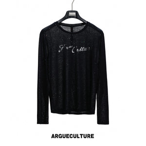 Star-Speckled Lyocell Long Sleeve T-Shirt - product image 5