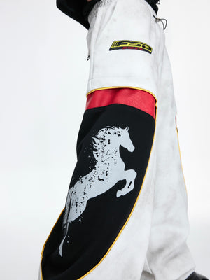 Racing Color-Block Straight-Leg Pants - product image 3