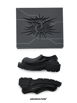 Round-Toe Platform Derby Shoes - product image 4