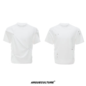 Pleated Boxy Cotton T-Shirt - product image 5