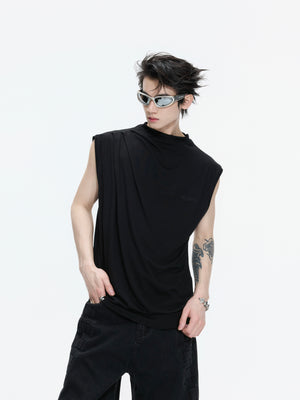 Modal Cotton Sleeveless Embroidered Tee - product image 2