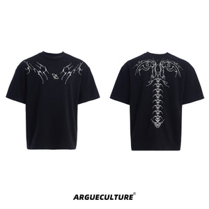 Spinal Bone Embroidered Oversized T-Shirt - product image 5